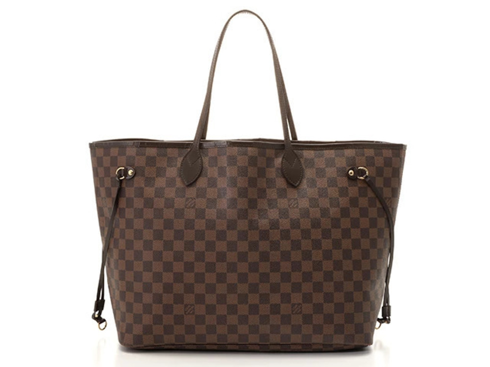 LOUIS VUITTON Neverfull Damier Cerise Red Pouch